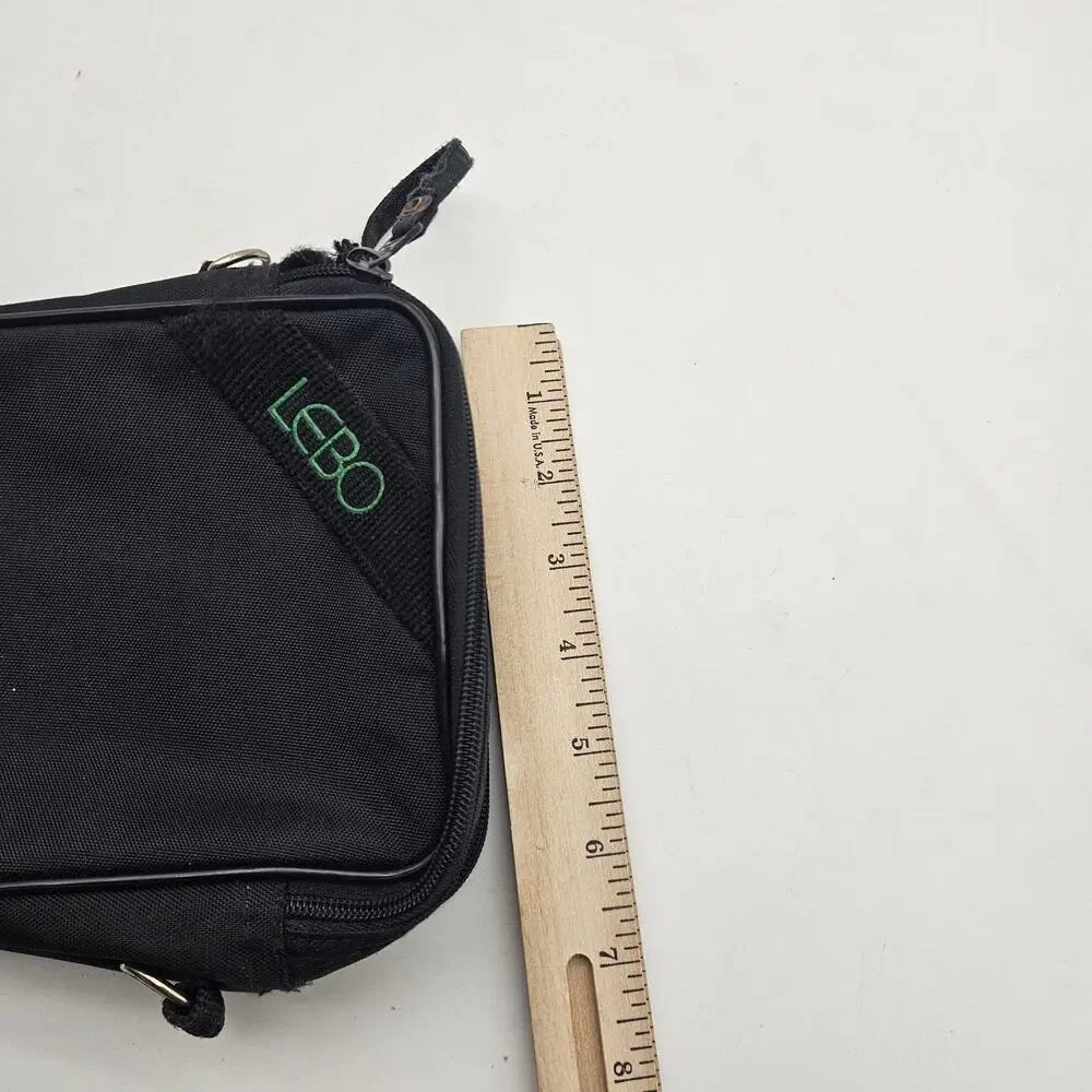LEBO Camera Case Bag Black Nylon Belt Loop‎ D-Rings Zipper Pocket Compact Carry